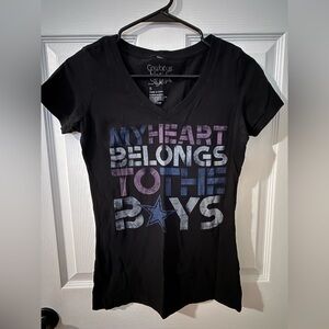 Size S Dallas Cowboys Women's Black Short Sleeve Tee